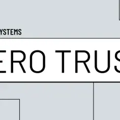 FYR-SYSTEMS promuje strategię zero trust. Napis "ZERO TRUST" na białym tle.