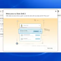 Program do odzyskiwania danych Disk Drill 2 pomaga odzyskać utracone pliki. Wybierz dysk i kliknij "Recover".