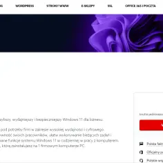 Licencja Windows 11 PRO 64bit dla firm, wieczysta, na 1 komputer PC. Szybszy, wydajniejszy i bezpieczniejszy system.