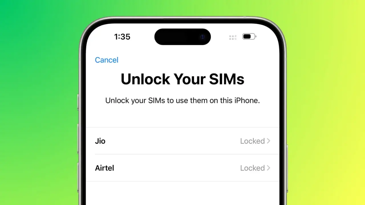 Ekran iPhone'a z opcją 